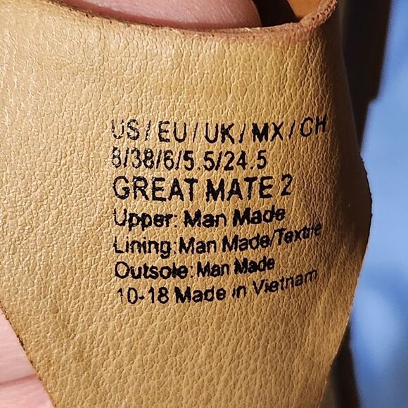 🇬🇪🔹️Kenneth Cole Reaction Great Mate 2 Bead & Zipper Wedge Sandals Size 8 - Picture 12 of 12